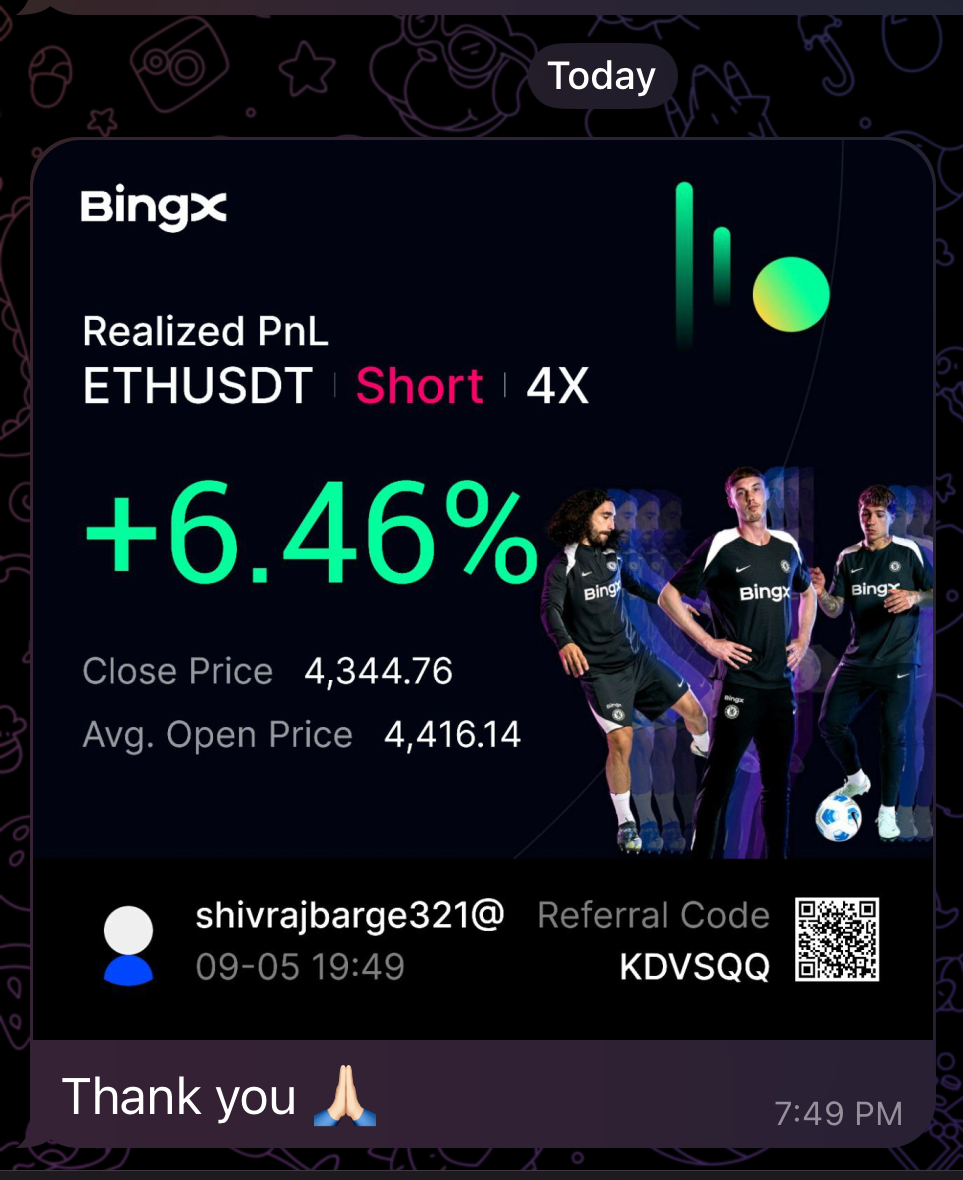 BingX user profit screenshot 7
